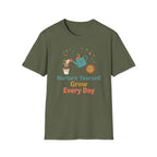 Nurture Yourself Grow Every Day T-Shirt — Stars Water Can Flower (88)