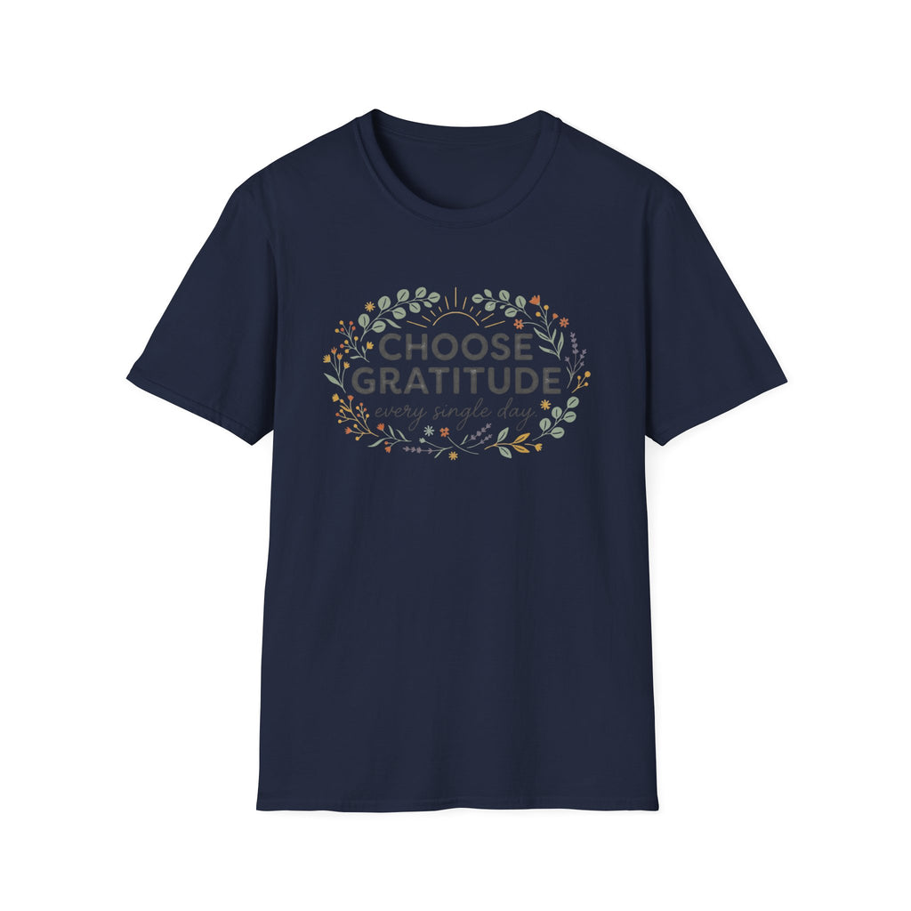 Choose Gratitude T-Shirt — Wild Flowers (41)