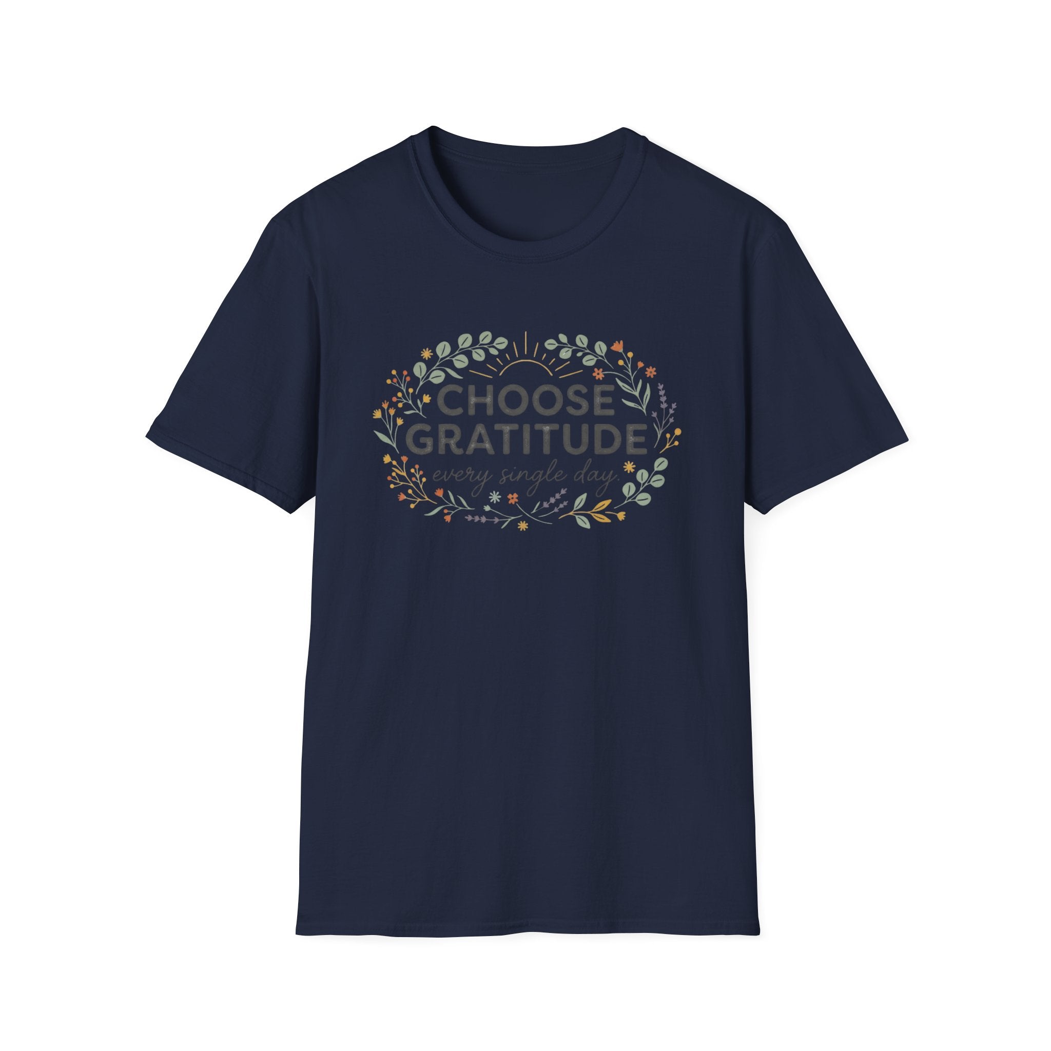 Choose Gratitude T-Shirt — Wild Flowers (41)