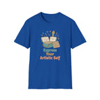 Express Your Artistic Self T-Shirt — Paintbrush & Book (93)