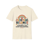 Everyone Belongs T-Shirt — Rainbow & Hearts (4)