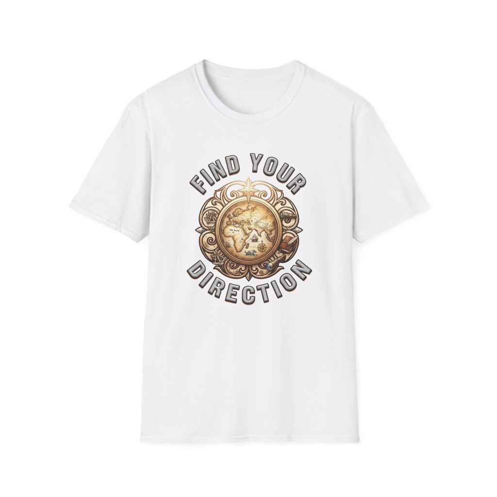 Find Your Direction T-Shirt — Old World Map (72)