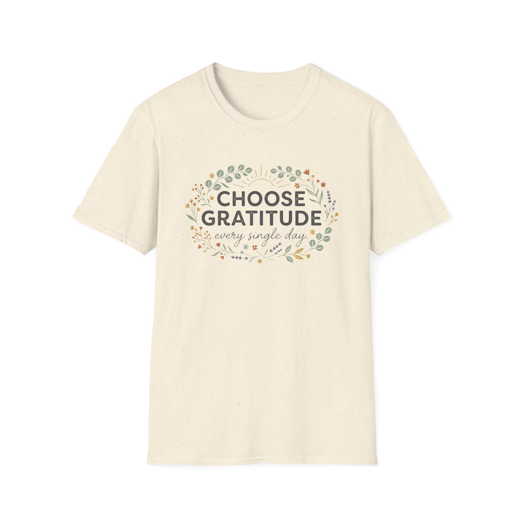 Choose Gratitude T-Shirt — Wild Flowers (41)