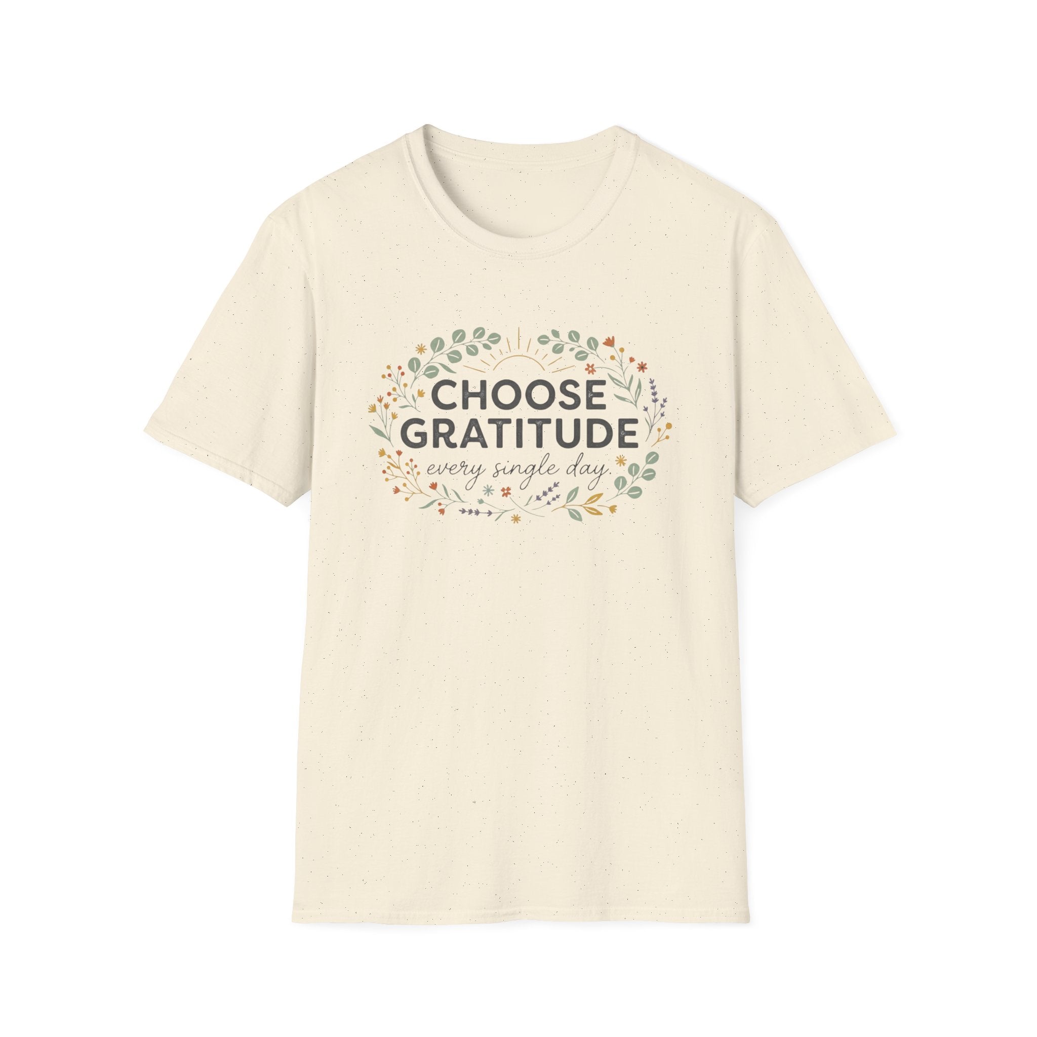 Choose Gratitude T-Shirt — Wild Flowers (41)