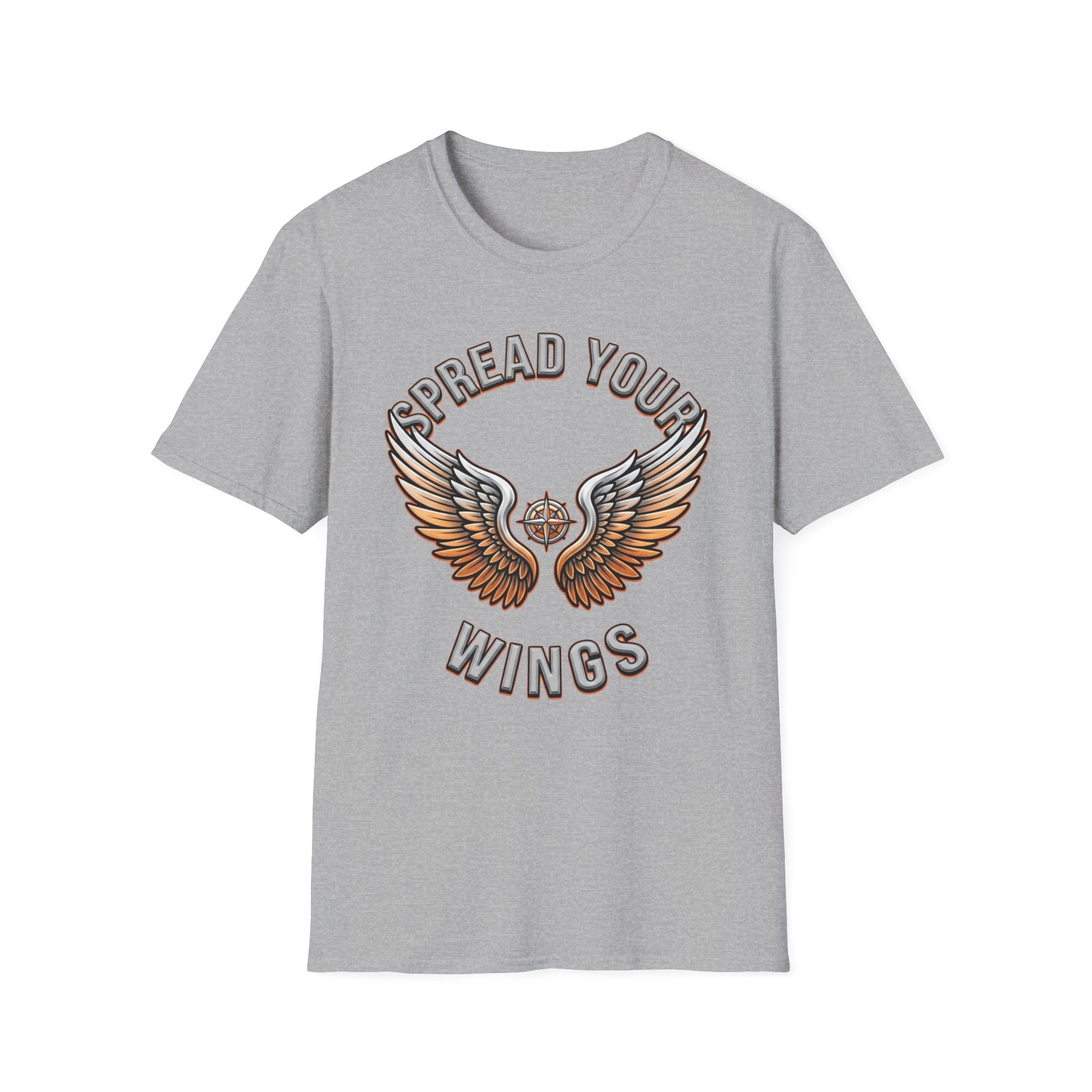 Spread Your Wings T-Shirt — Wings Orange (70)