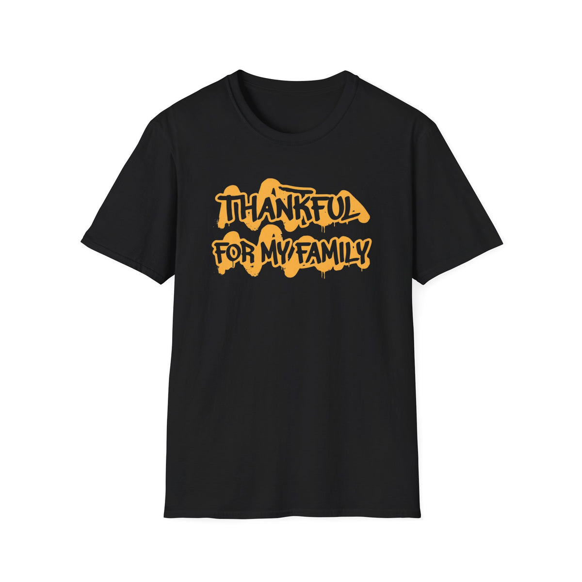 Thankful For My Family T-Shirt — Text (165)