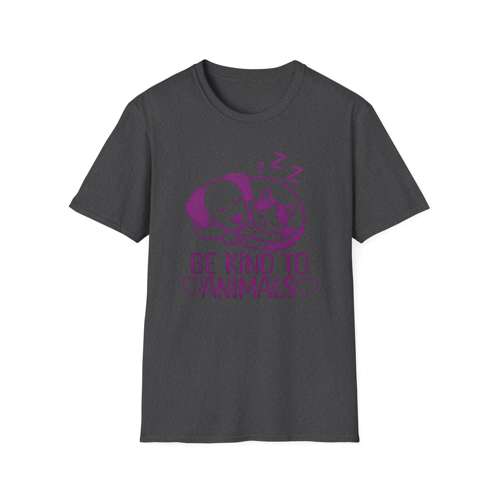 Be Kind To Animals T-Shirt — Dog & Cat (132)