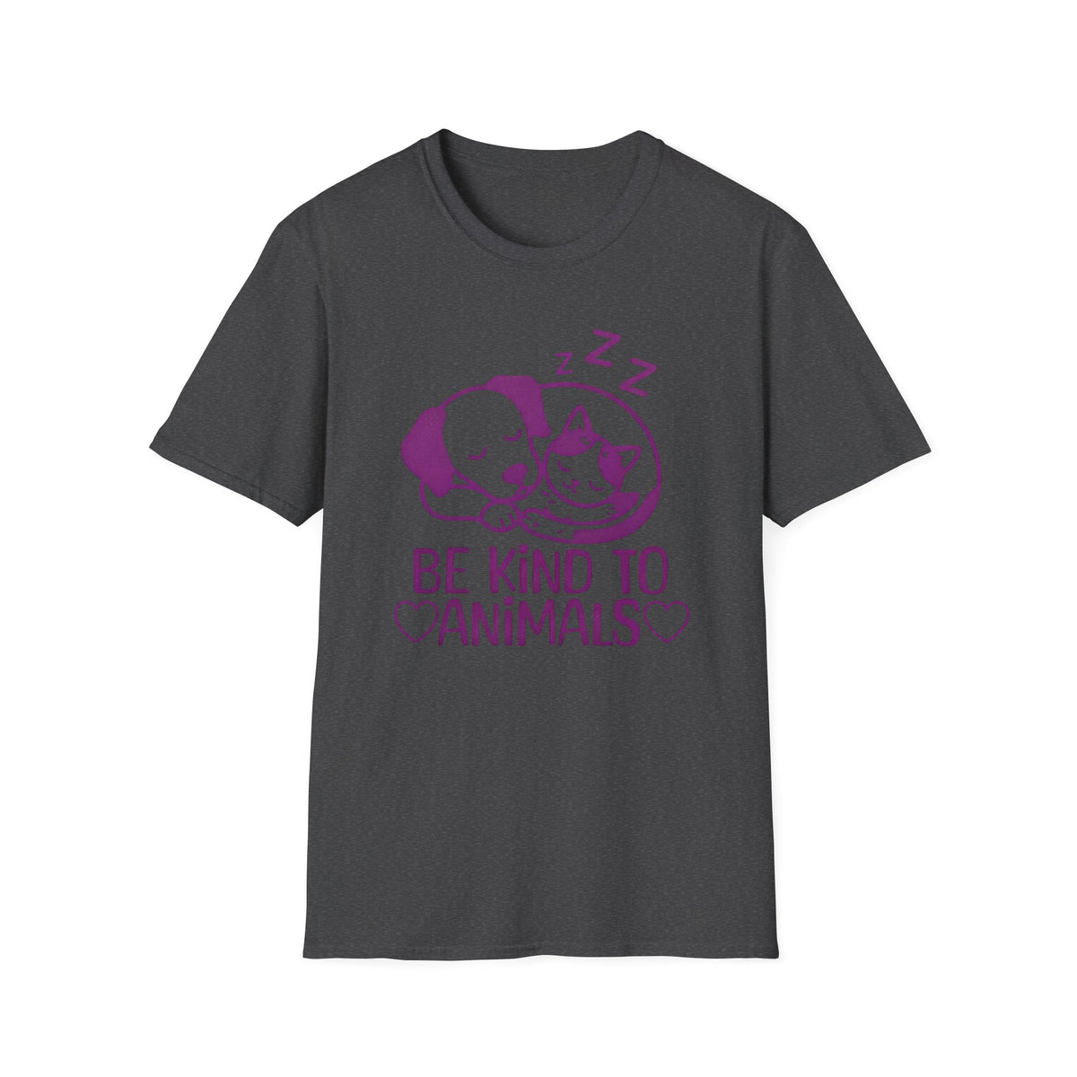Be Kind To Animals T-Shirt — Dog & Cat (132)