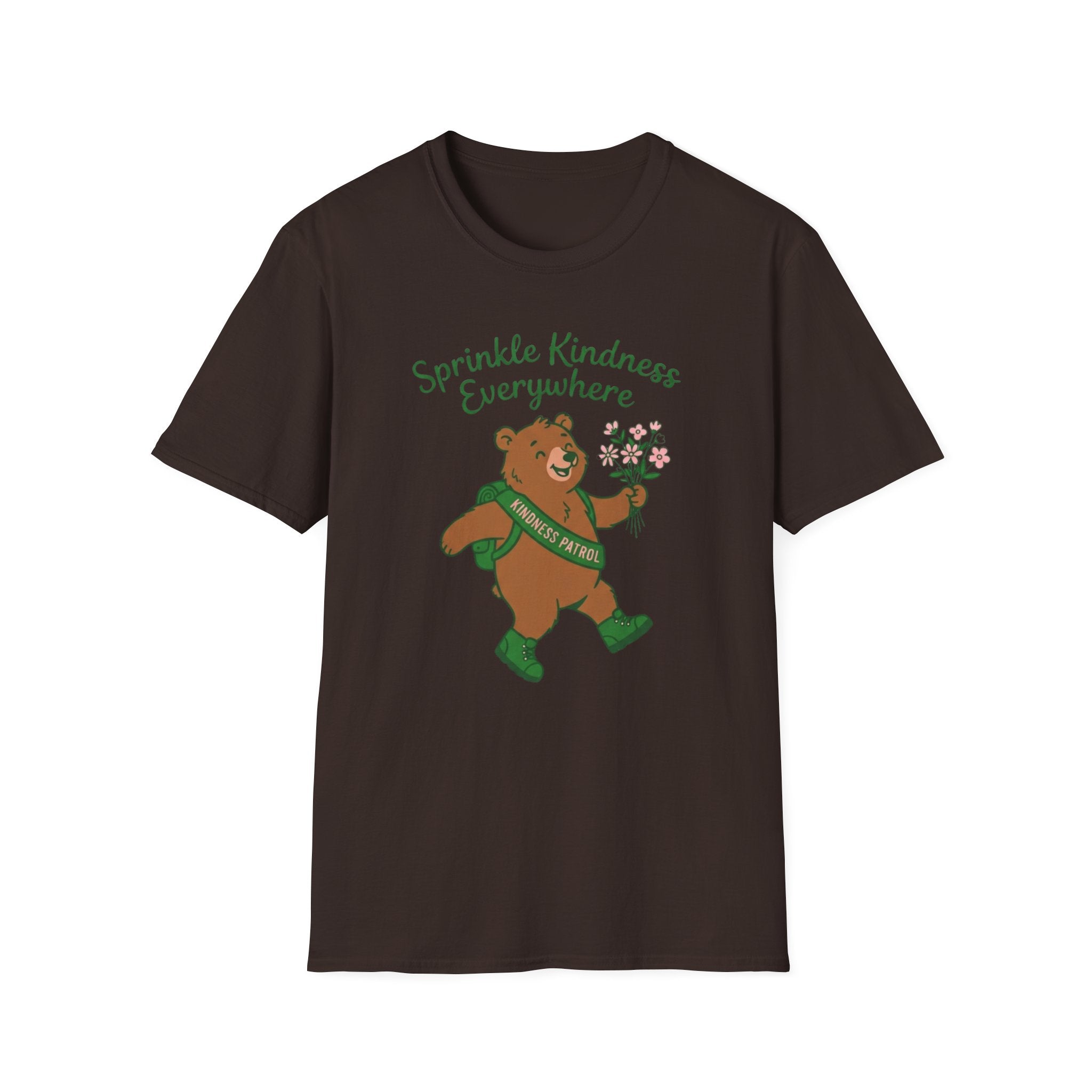 Sprinkle Kindness Everywhere T-Shirt — Bear & Flowers (54)