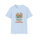 Capture Happy Memories T-Shirt — Camera Bird (90)