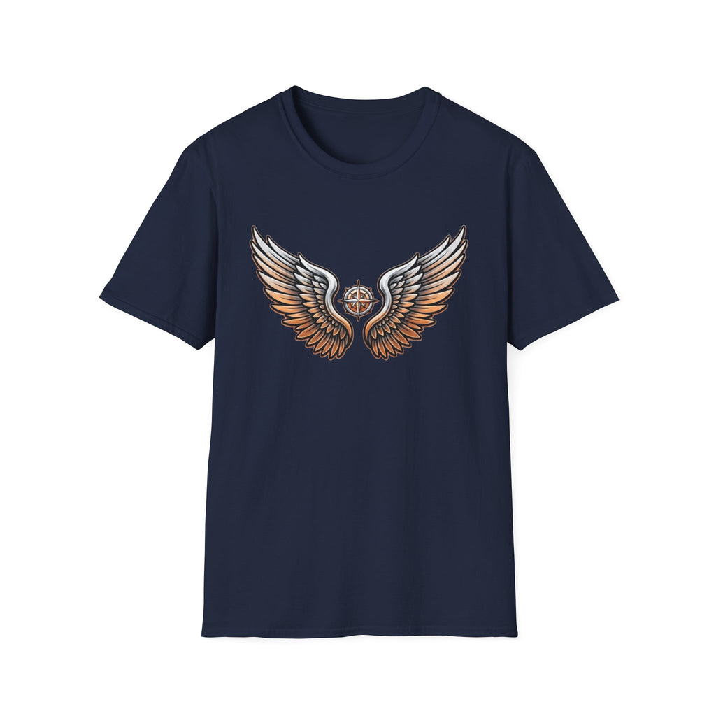 Silver Orange Wings T-Shirt — Wings (102)