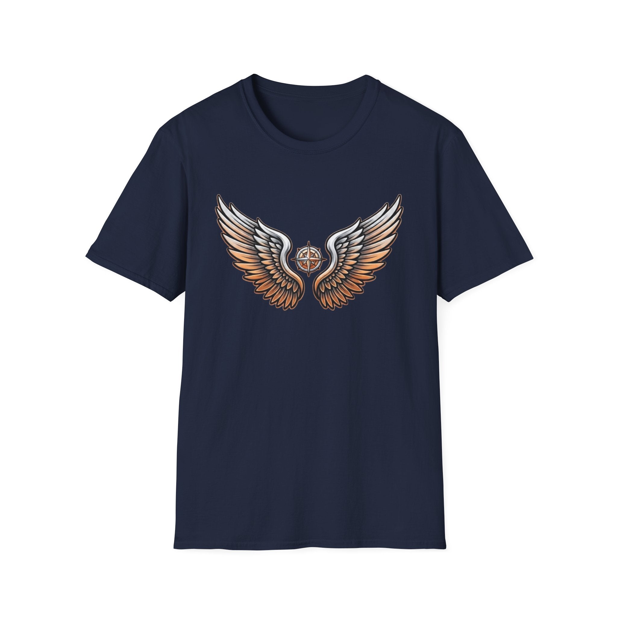 Silver Orange Wings T-Shirt — Wings (102)