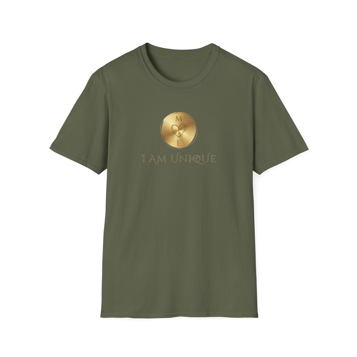 I Am Unique T-Shirt — Gold  (143 )
