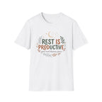 Rest Is Productive T-Shirt — Moon & Stars (32)
