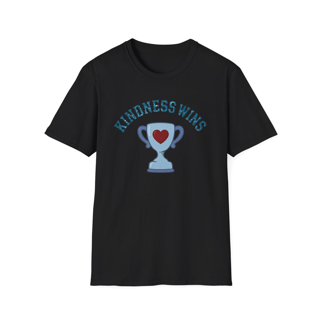 Kindness Wins T-Shirt — Blue Trophy (51)