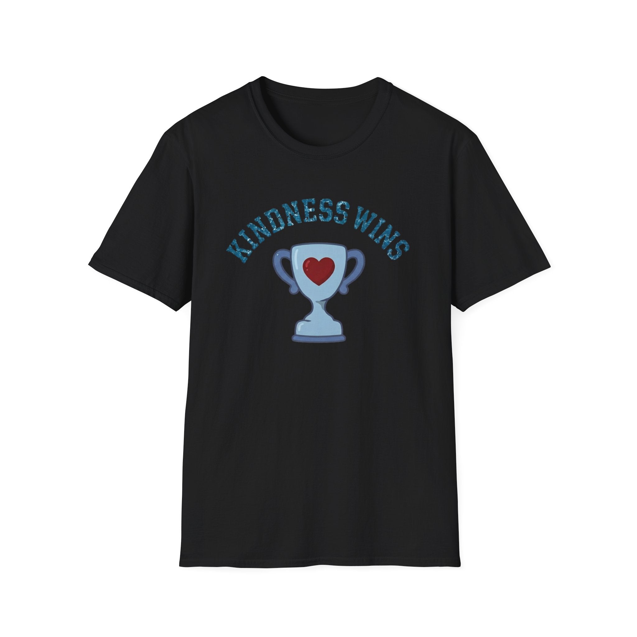 Kindness Wins T-Shirt — Blue Trophy (51)