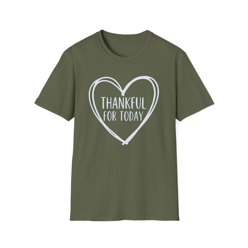 Thankful For Today T-Shirt — Heart (175)