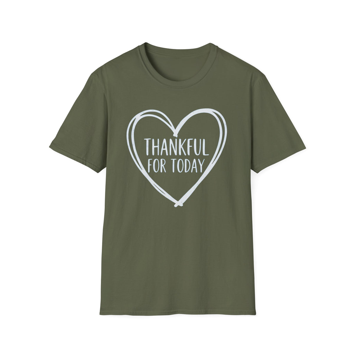 Thankful For Today T-Shirt — Heart (175)