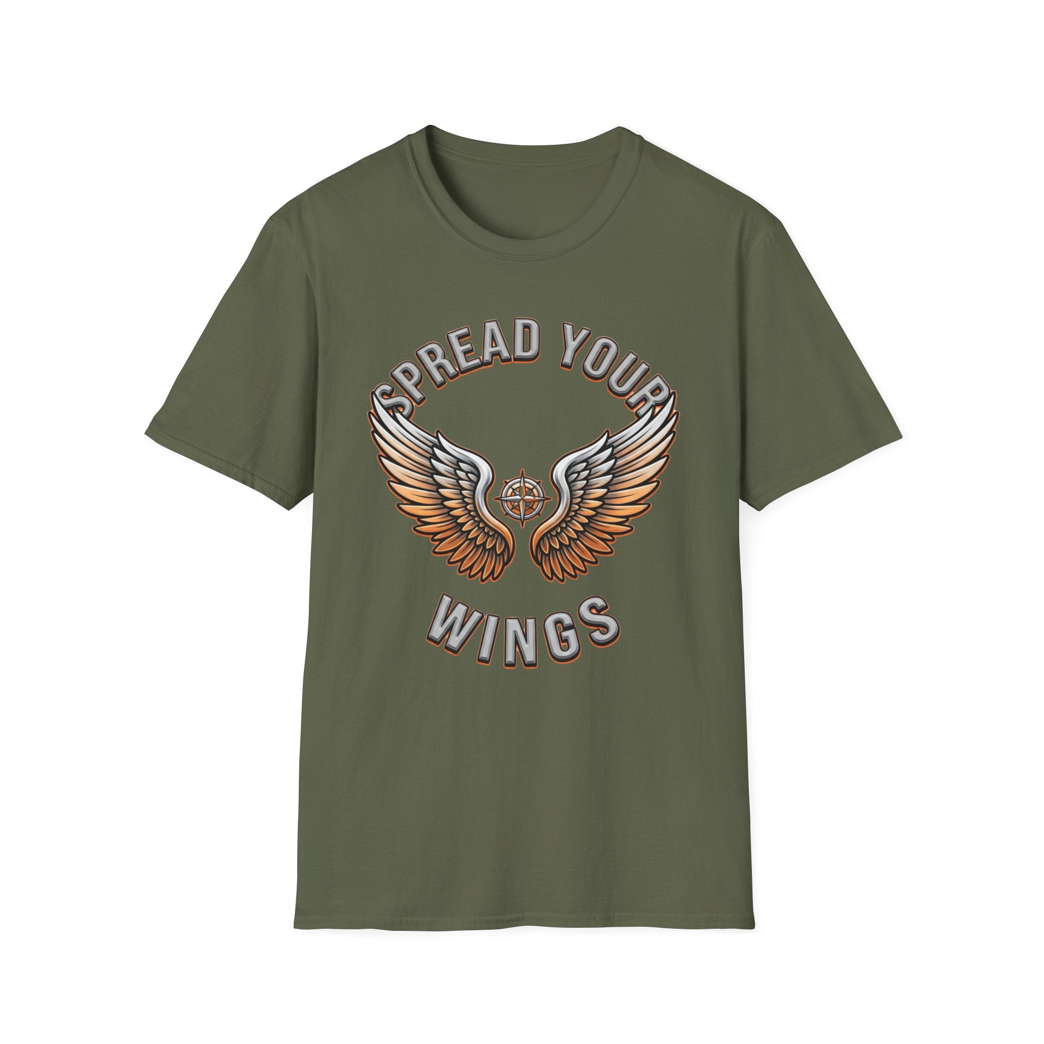 Spread Your Wings T-Shirt — Wings Orange (70)