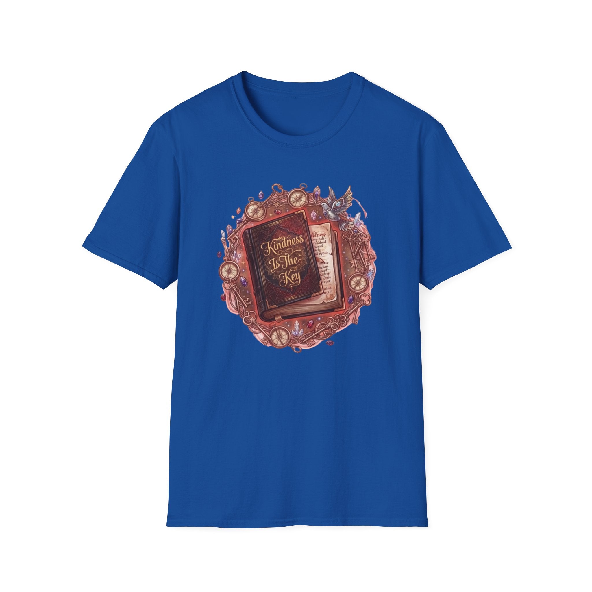 Kindness Is The Key T-Shirt — Compass & Book (84)