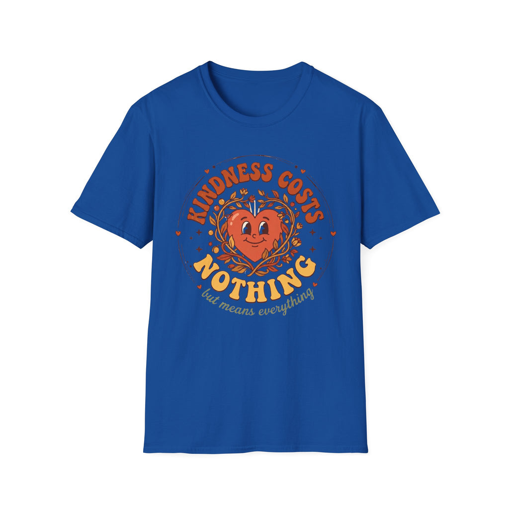 Kindness Costs Nothing T-Shirt — Heart Stars Wreath (21)