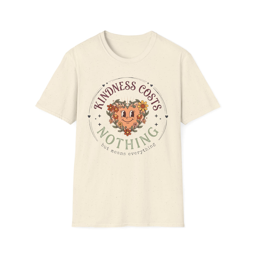 Kindness Costs Nothing T-Shirt — Heart Stars Wreath (22)
