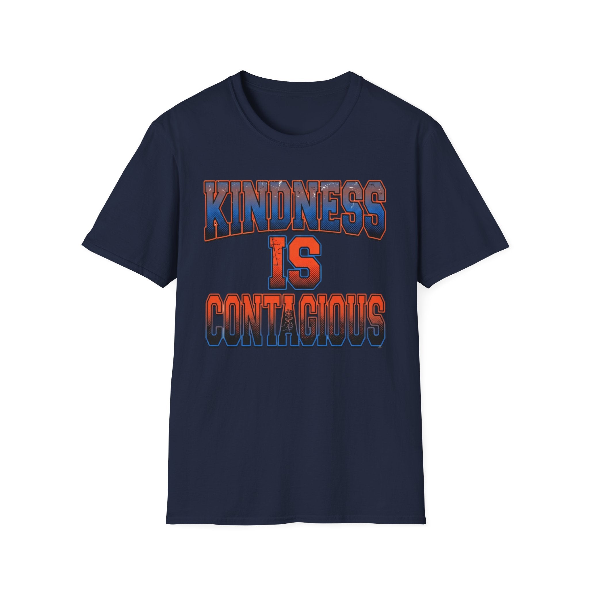 Kindness Is Contagious T-Shirt — Block Text (19)