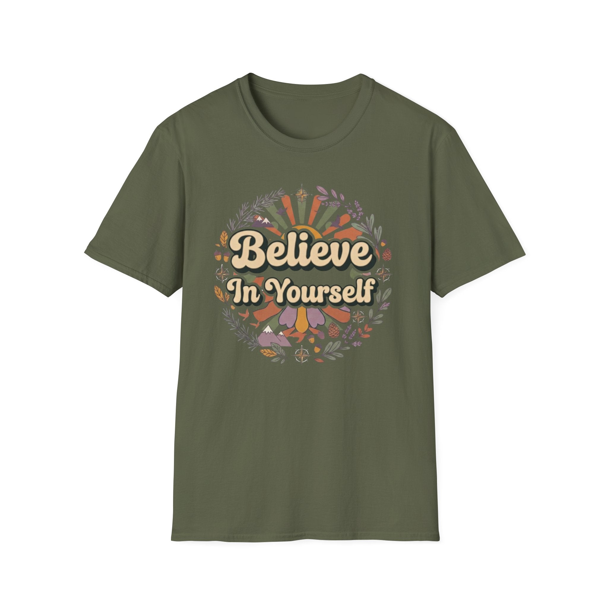 Believe In Yourself T-Shirt — Acorn Leaves (79)