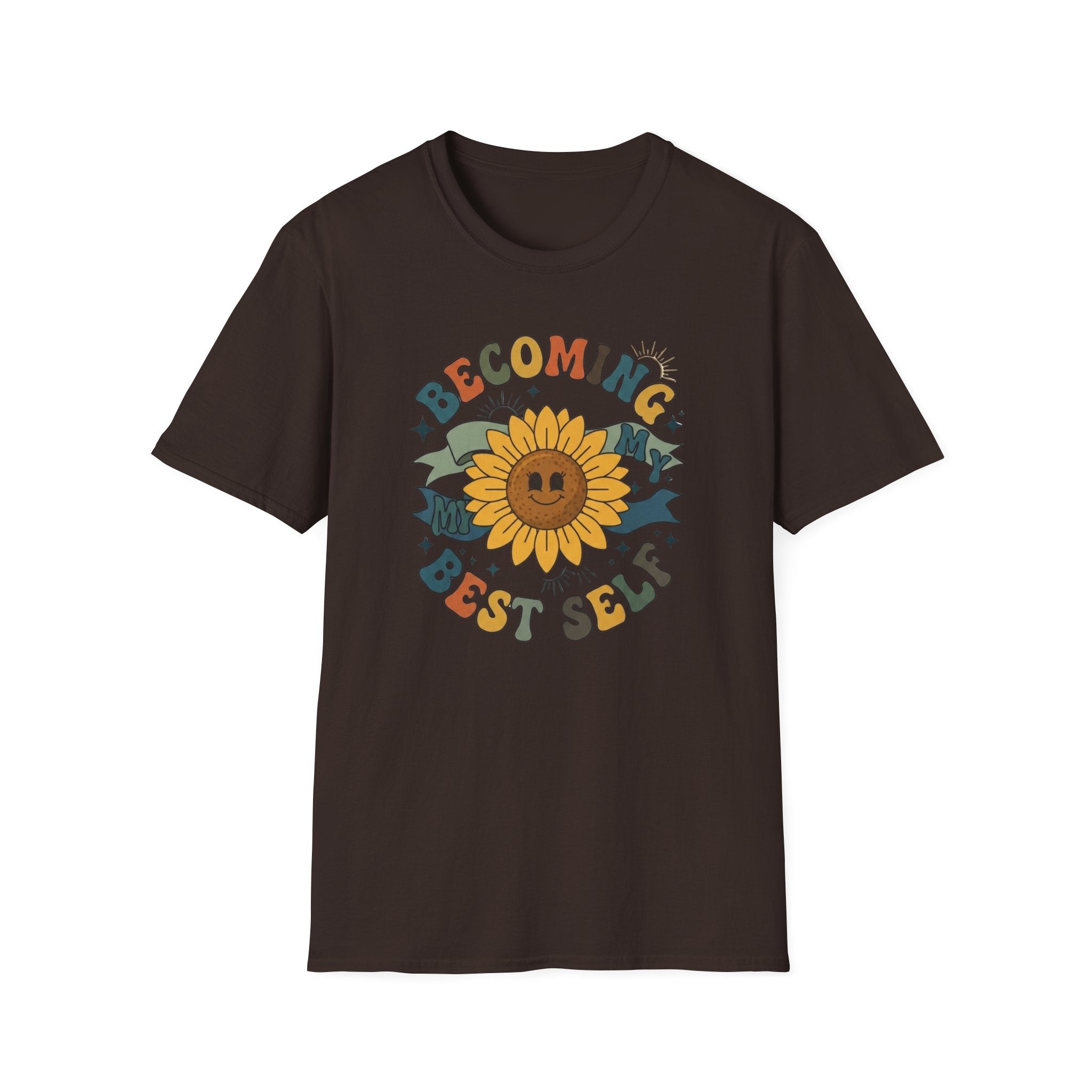 Becoming My Best Self T-Shirt — Sunflower Banner (66)