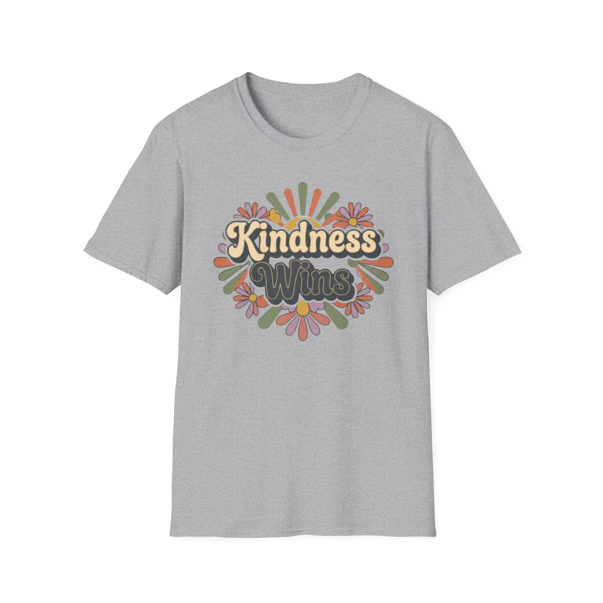 Kindness Wins T-Shirt —Floral (42)