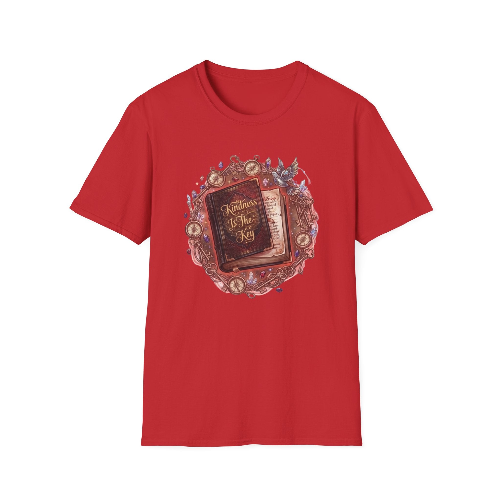 Kindness Is The Key T-Shirt — Compass & Book (84)