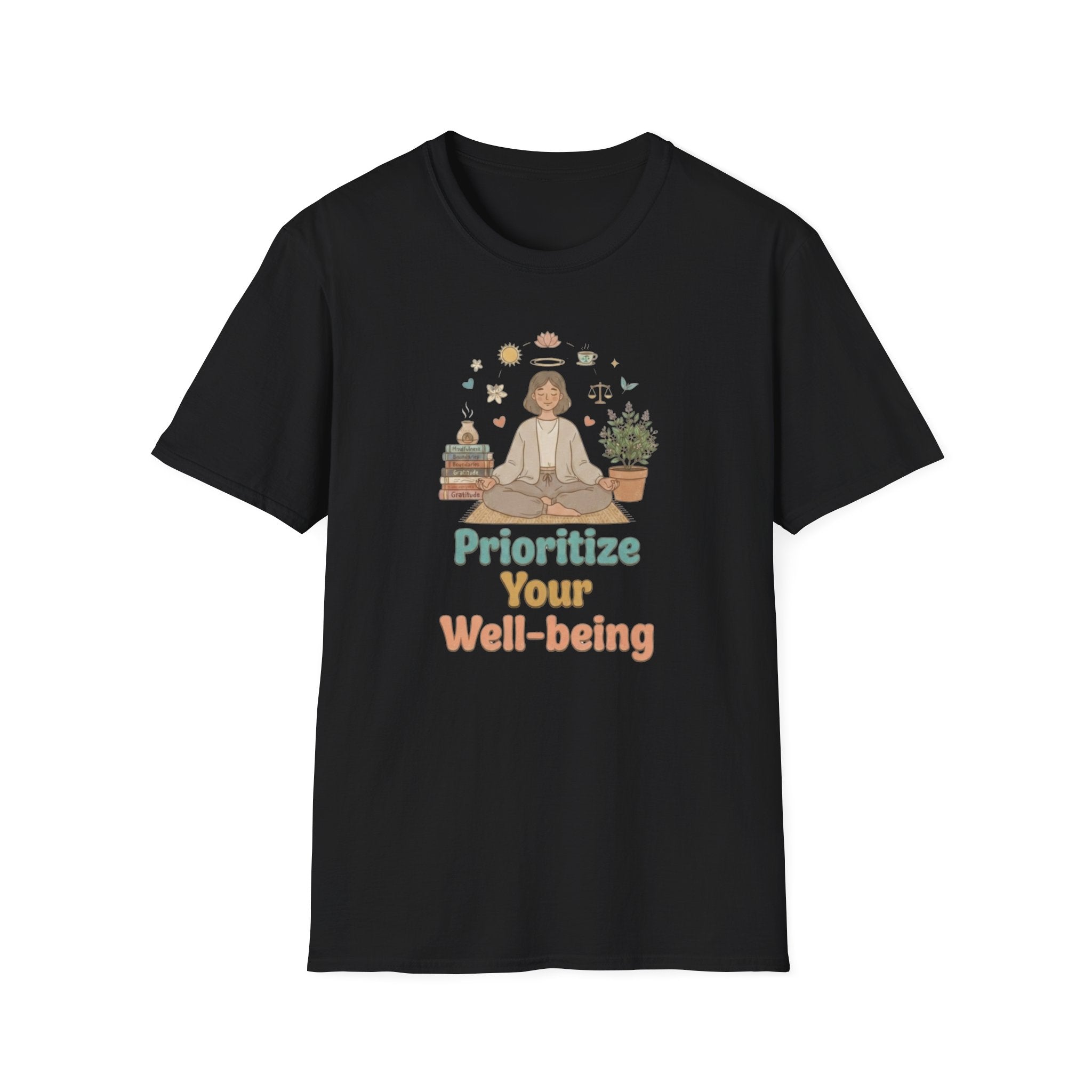 Prioritize Your Well-being T-Shirt — Meditation (94)