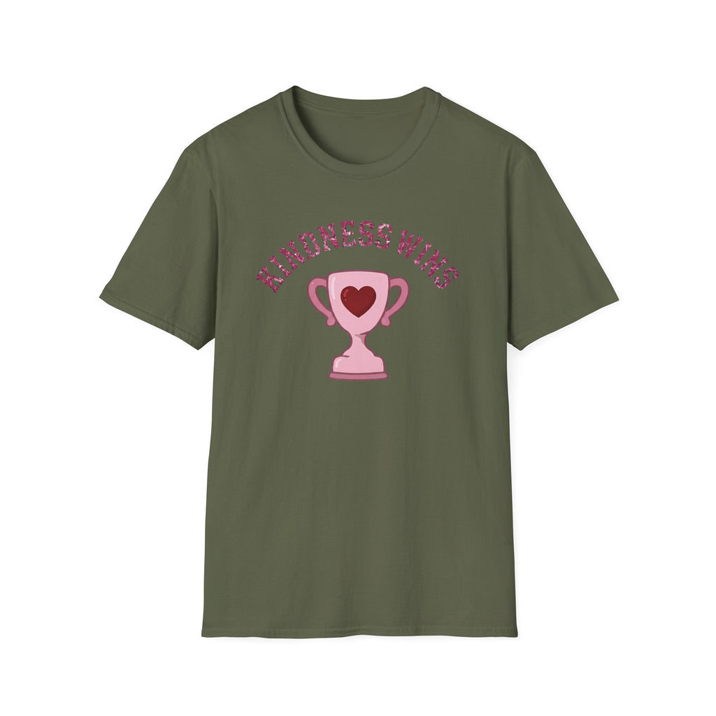 Kindness Wins T-Shirt — Pink Trophy (52)