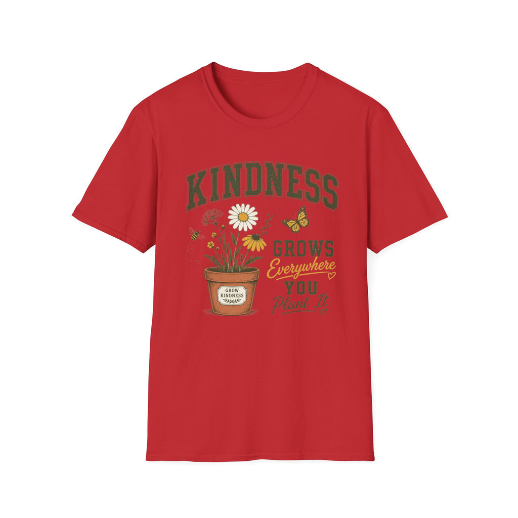 Kindness Grows T-Shirt — Butterfly Potted Daisy (2)