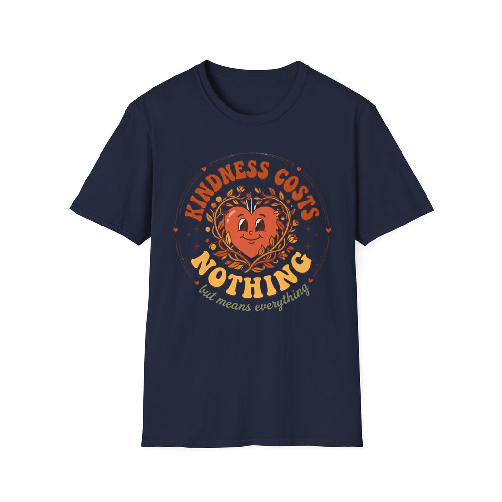 Kindness Costs Nothing T-Shirt — Heart Stars Wreath (21)