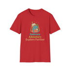 Embrace Adventure Explore Further T-Shirt — Compass Backpack (89)