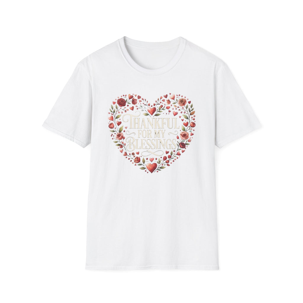 Thankful For My Blessings T-Shirt — Hearts Roses (168)