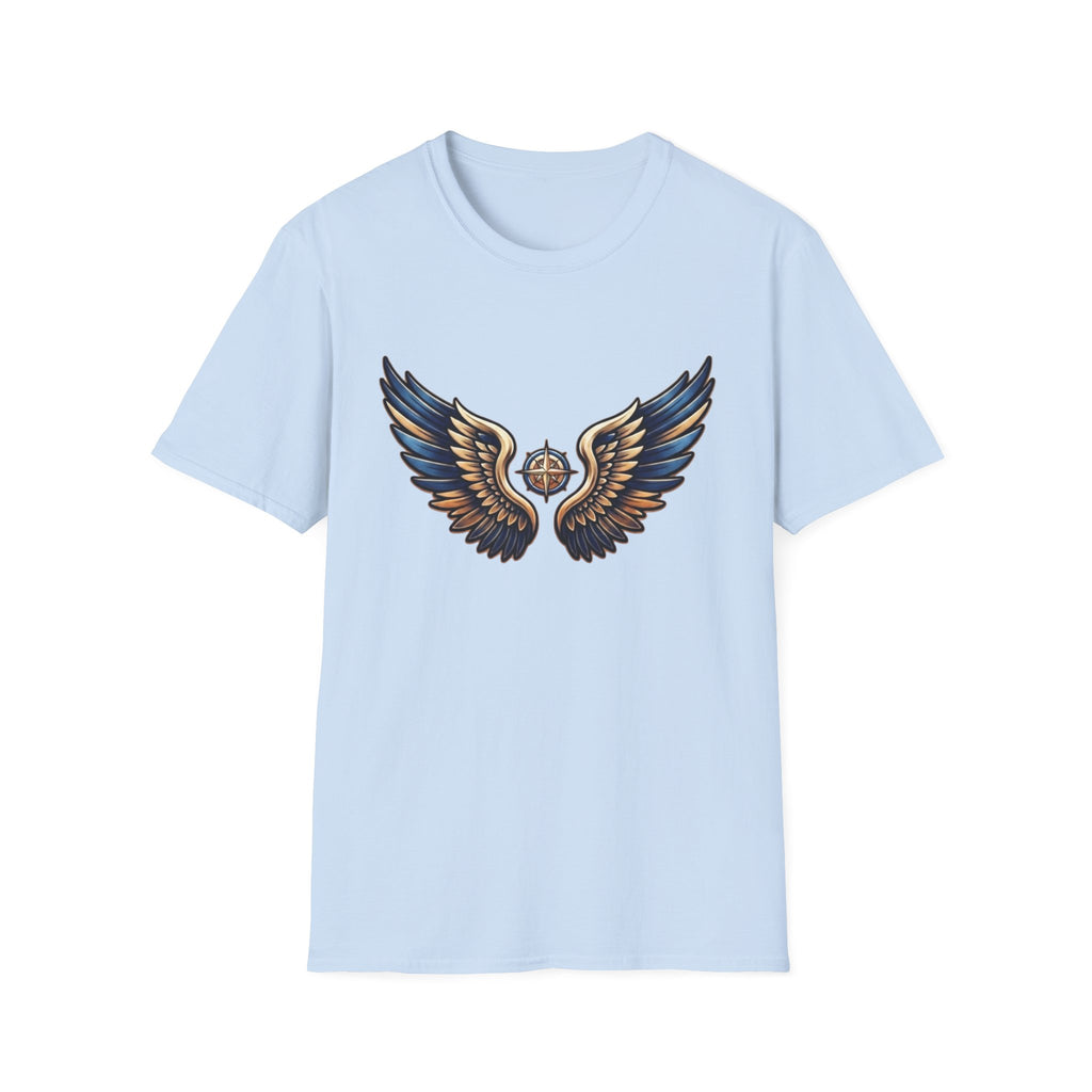 Gold Blue Wings T-Shirt — Wings (101)