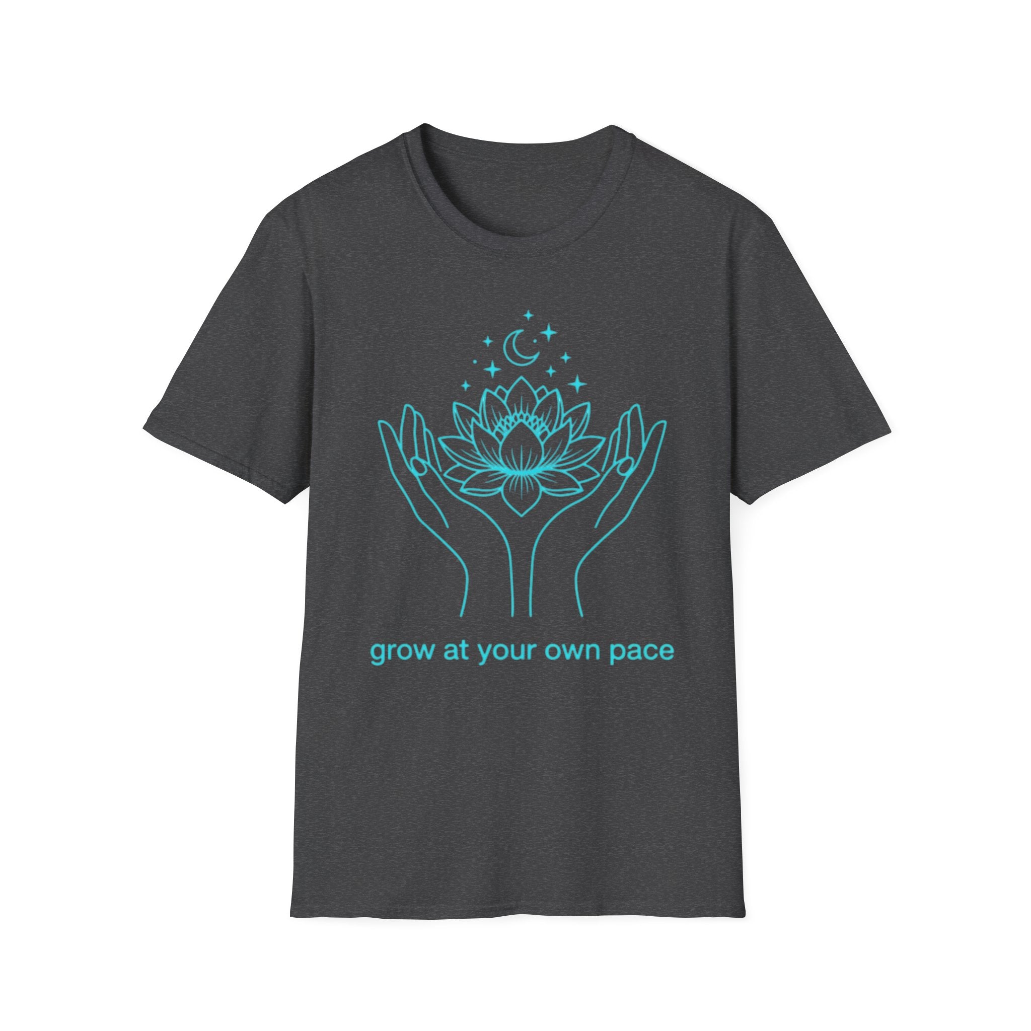 Grow At Your Own Pace T-Shirt — Hand Flower (6)