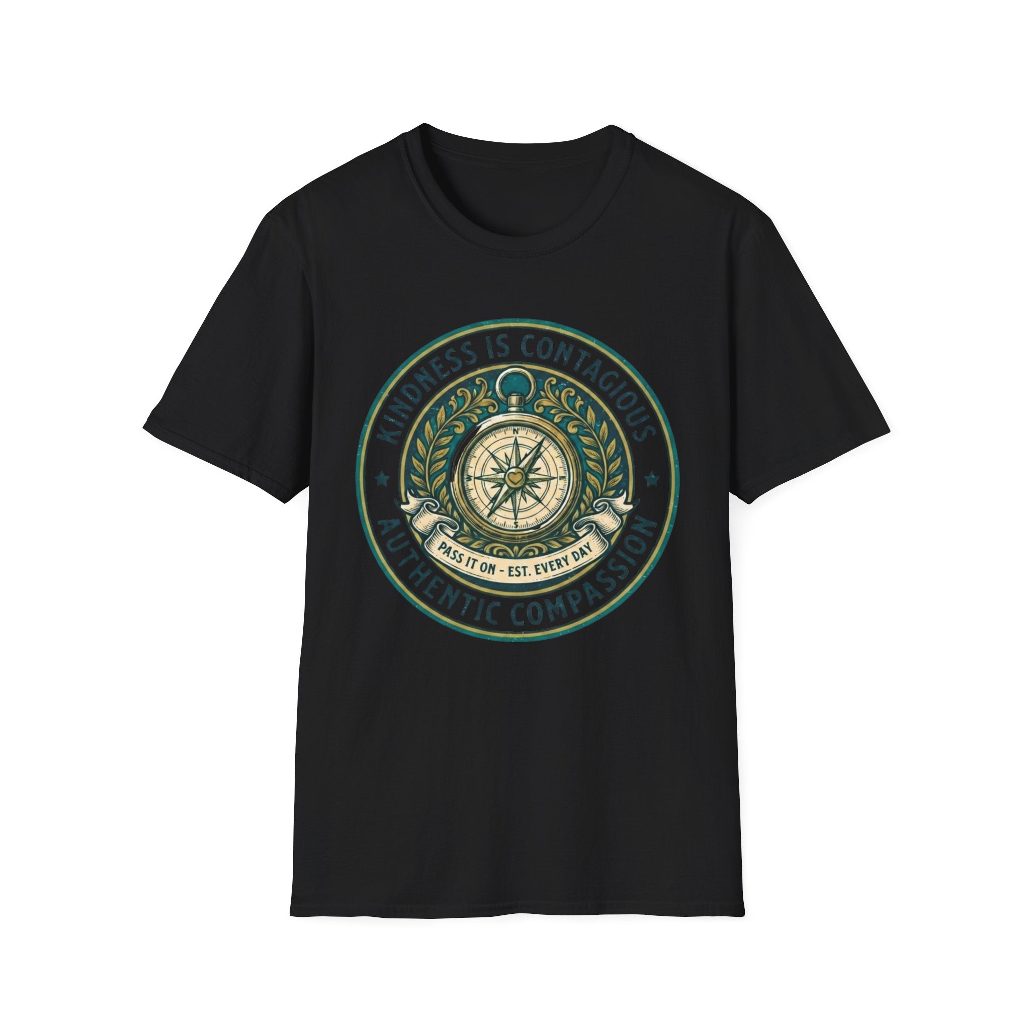 Kindness Is Contagious T-Shirt —Emblem & Compass (20)