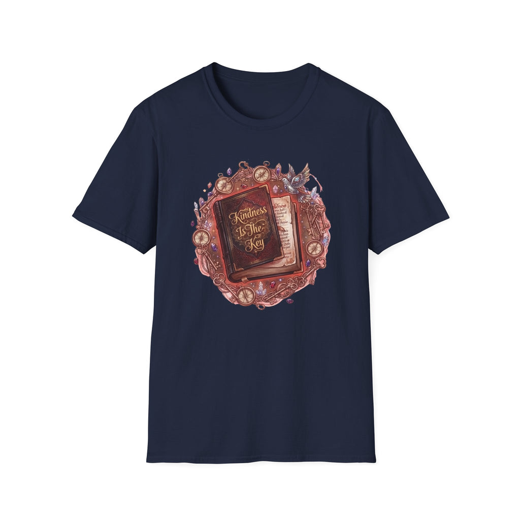 Kindness Is The Key T-Shirt — Compass & Book (84)