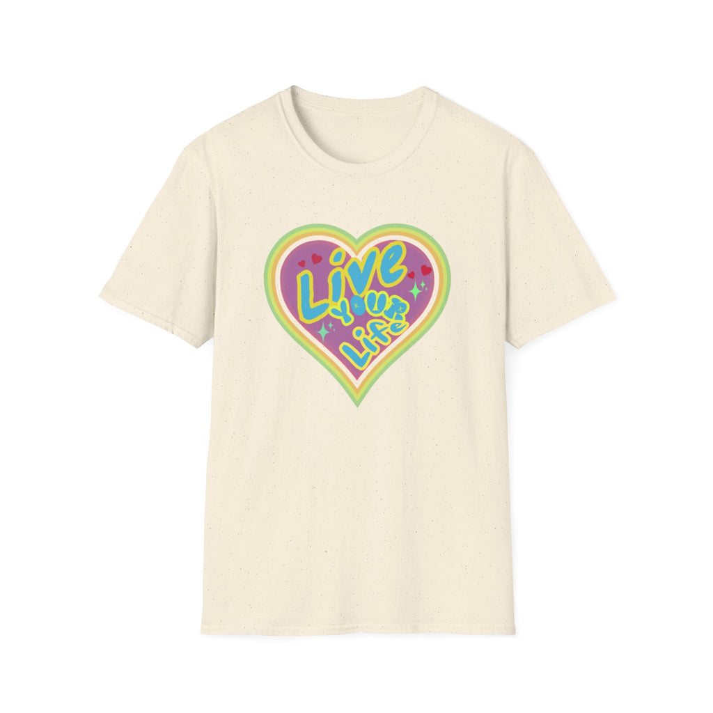 Live Your Life T-Shirt — Heart (147)