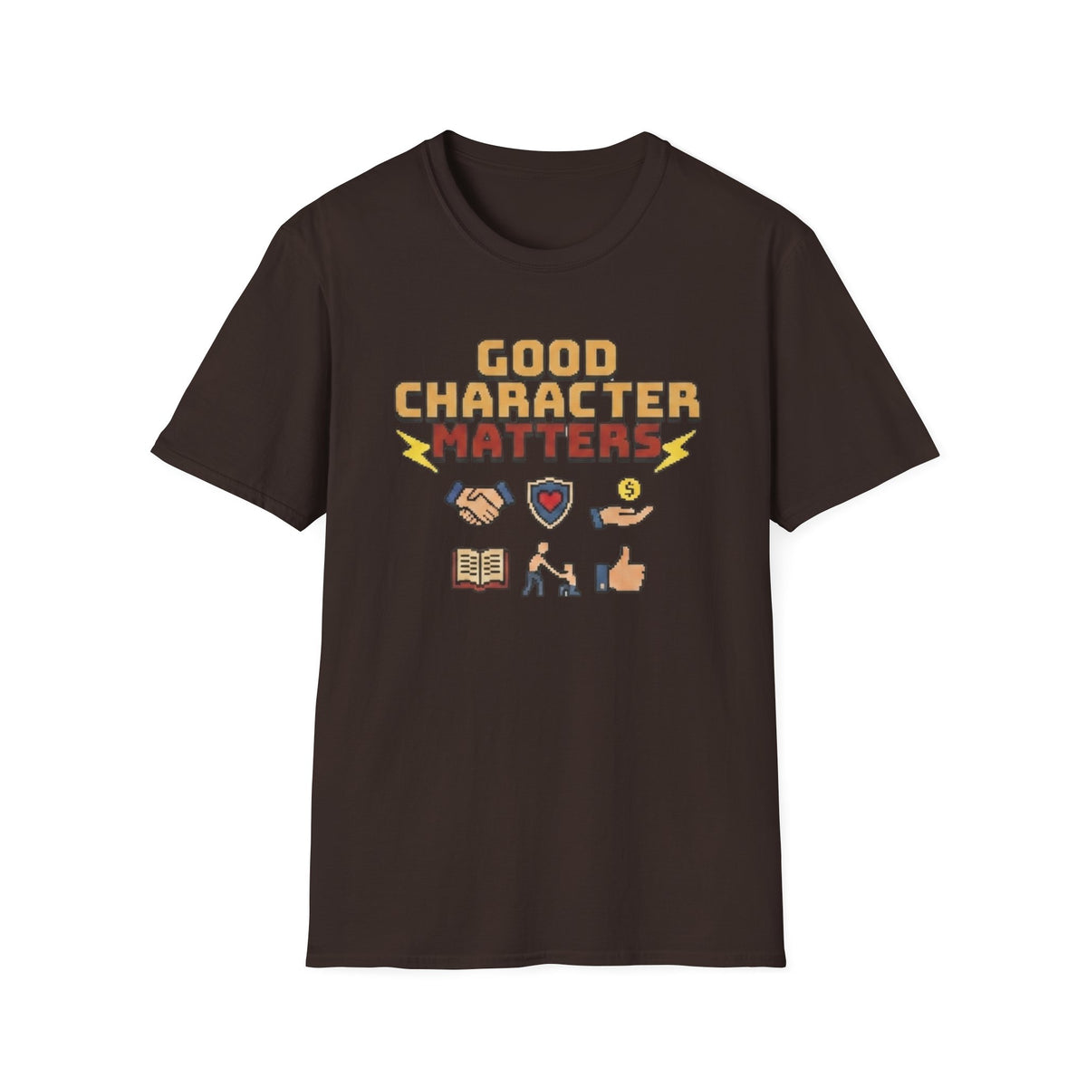Good Character Matters T-Shirt — Small Symbols (125)
