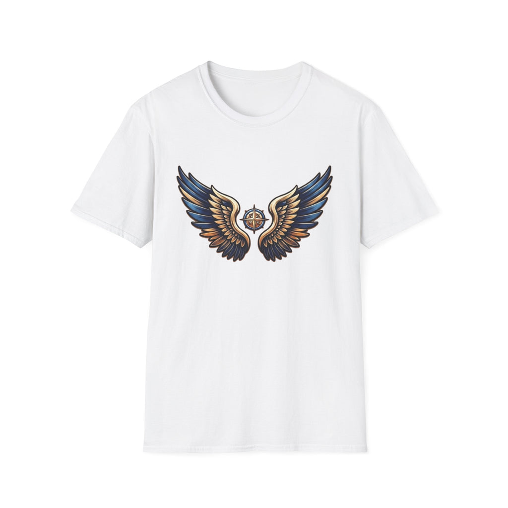 Gold Blue Wings T-Shirt — Wings (101)