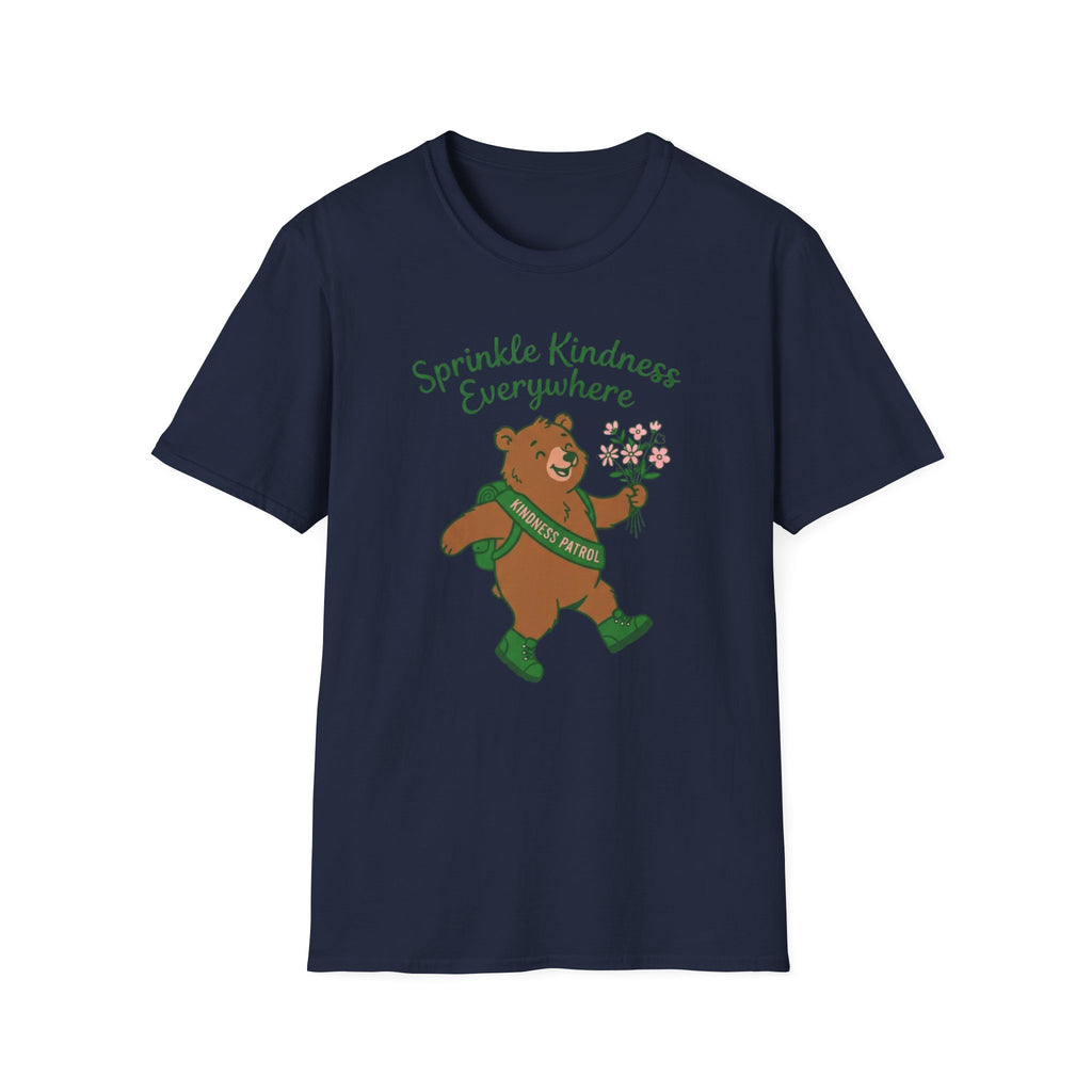 Sprinkle Kindness Everywhere T-Shirt — Bear & Flowers (54)