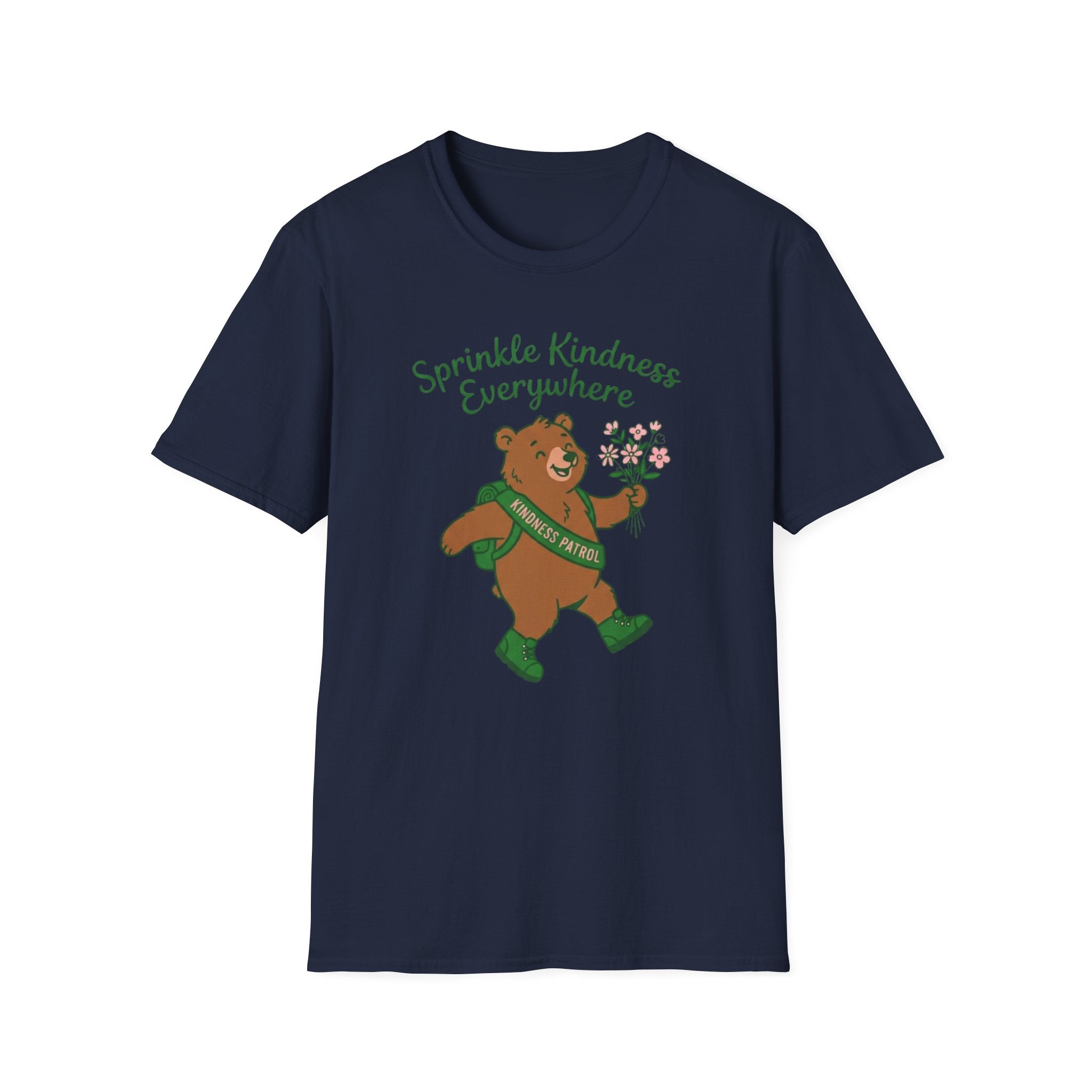 Sprinkle Kindness Everywhere T-Shirt — Bear & Flowers (54)