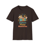 Capture Happy Memories T-Shirt — Camera Bird (90)