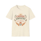 Choose Empathy T-Shirt — Butterfly Hands & Flower (3)
