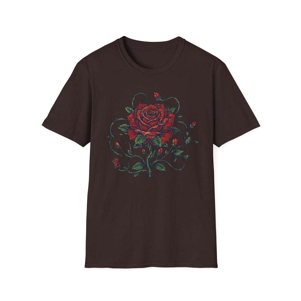 Rose Green Stem T-Shirt — Rose (103)