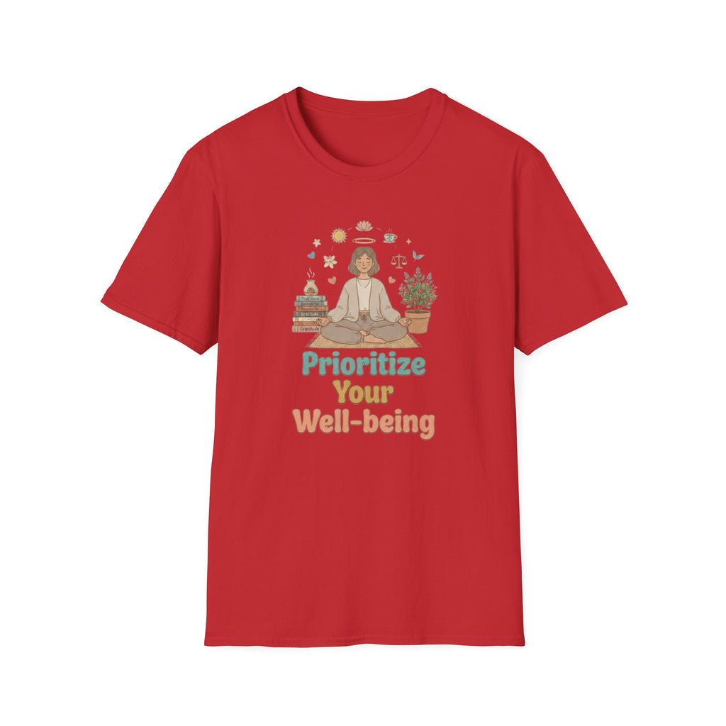 Prioritize Your Well-being T-Shirt — Meditation (94)